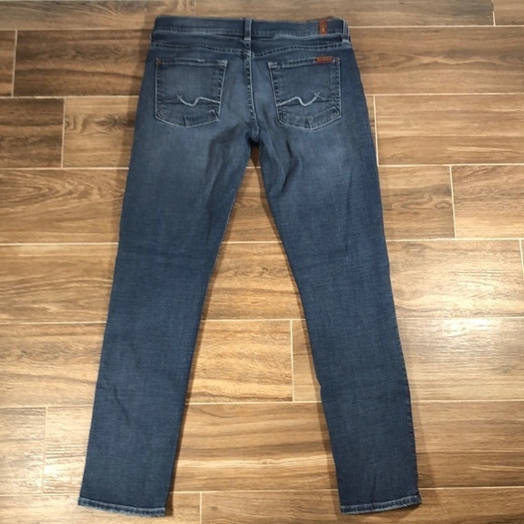 7 For All Mankind Josefina Skinny Boyfriend Jeans, Size 26 - Picture 3 of 13